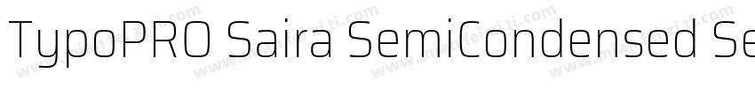 TypoPRO Saira SemiCondensed SemiCon字体转换